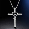 2x FREE Infinity Heart Cross Necklaces