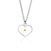 FREE Silver Heart-Shaped Mustard Seed Necklace