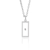 FREE Silver Rectangle Mustard Seed Necklace