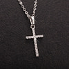 Free Silver Crystal Cross Necklace