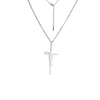 Free Silver Jesus Cross Necklace