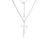 Free Silver Faith Cross Necklace