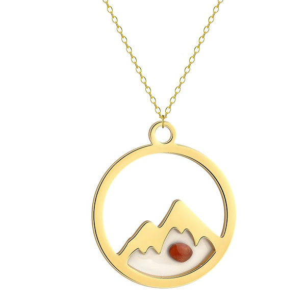 Gold Mustard Seed Move Mountains Necklace